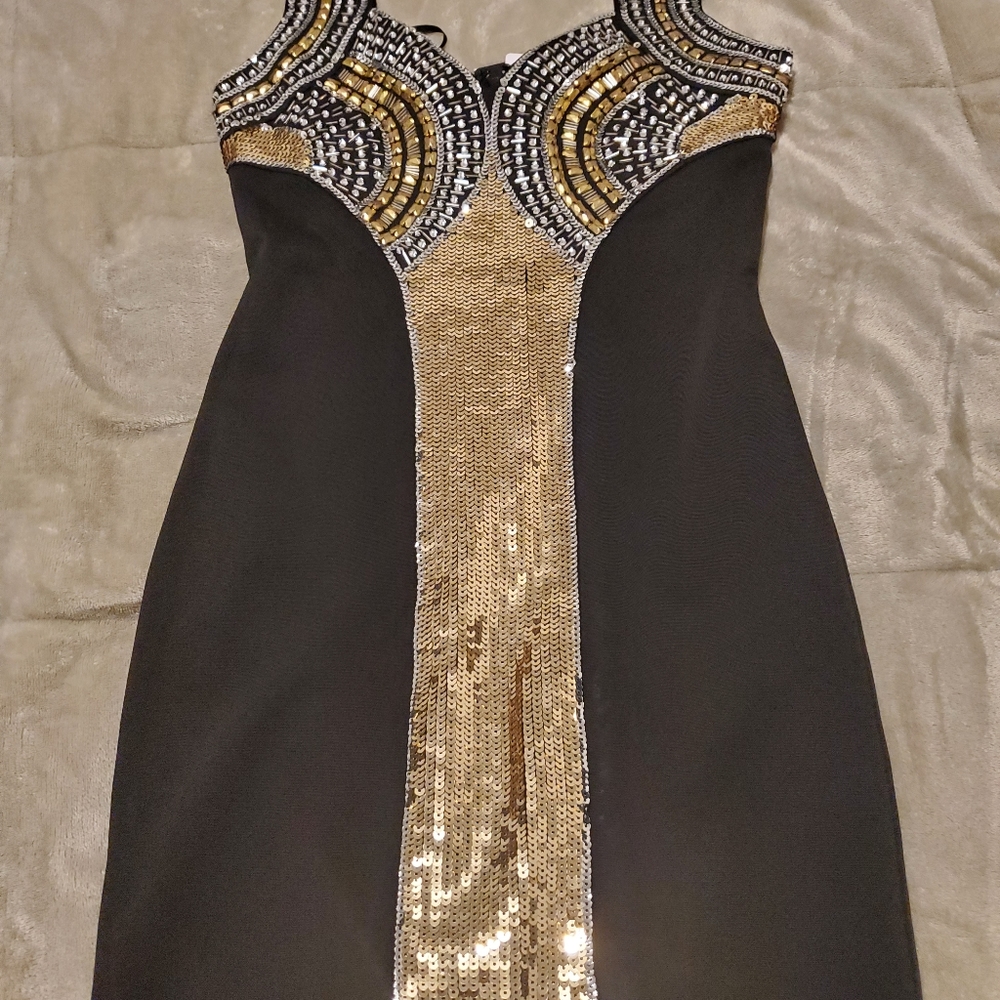 BEBE Studded Mini Dress